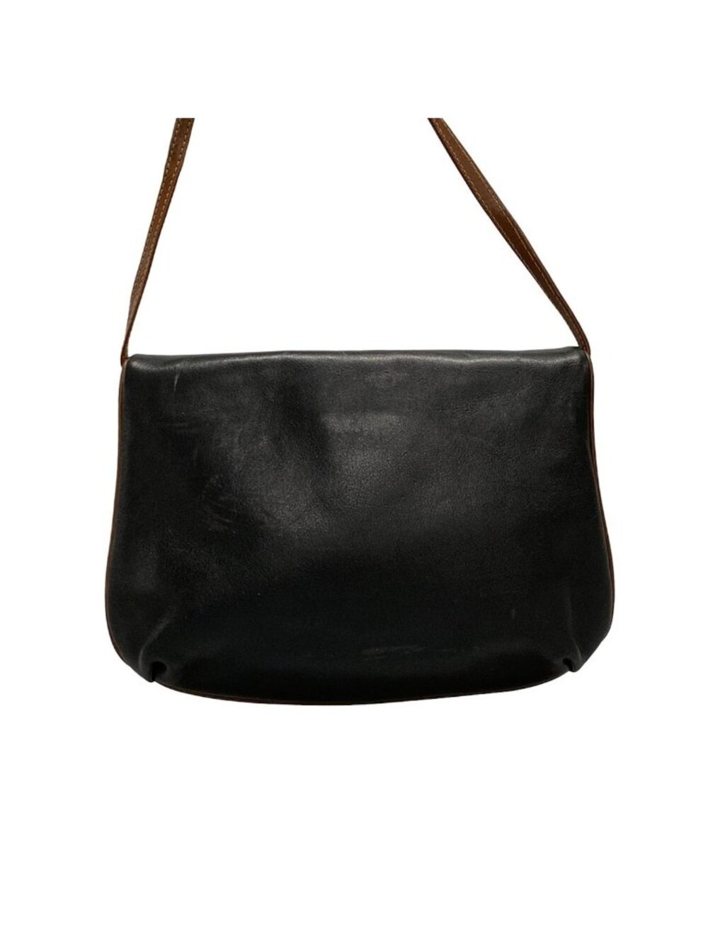 Celine Shoulder Bag Black Dark Brown Leather - Picture 3 of 10